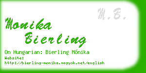 monika bierling business card